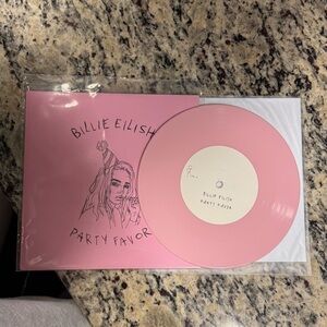 Billie Eilish “Party Favor” Pink 7” Vinyl Record